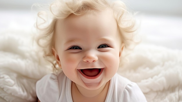 Bambino sorridente e carino