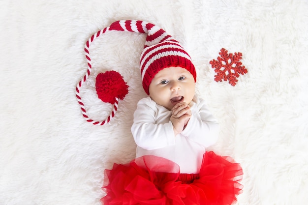 Bambino vestito da Babbo Natale