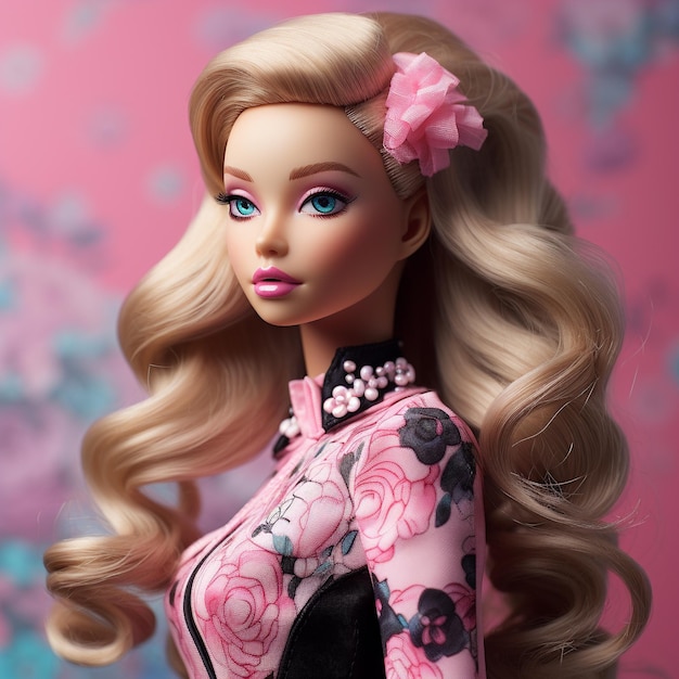 Bambola Barbie Generative Ai Illustrazione