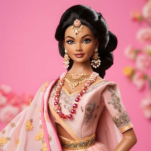 Bambole Barbie in abiti tradizionali di indiani afro-americani e in abiti estivi