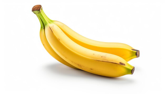 Banana fresca ad alta risoluzione in studio su bianco