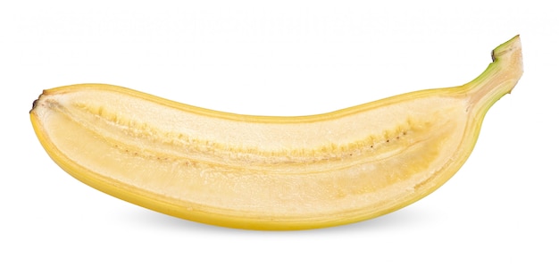 Banana isolata su bianco