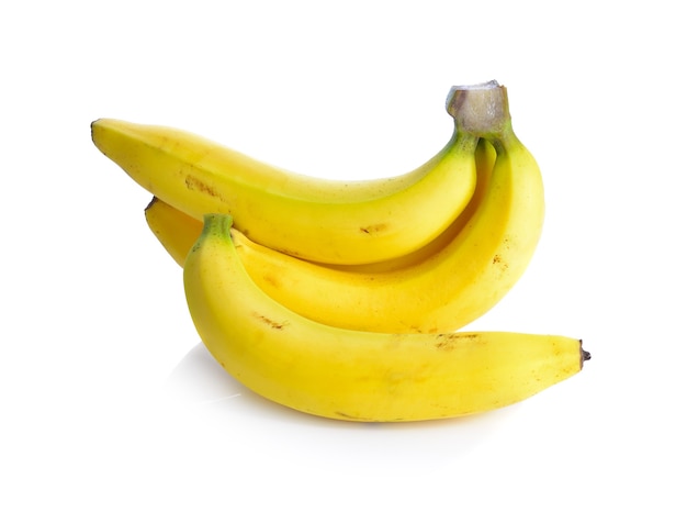 Banana matura su bianco