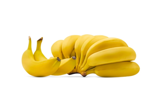 Banana su sfondo bianco