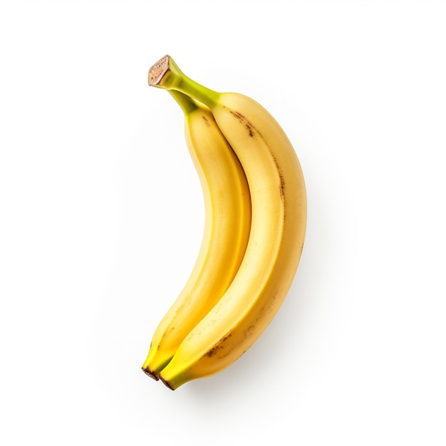 Banana su sfondo bianco