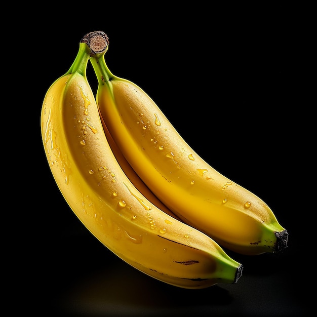 Banana sulla fotografia di cibo bianco