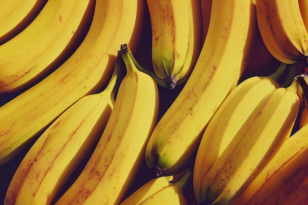 Banane su un mercato