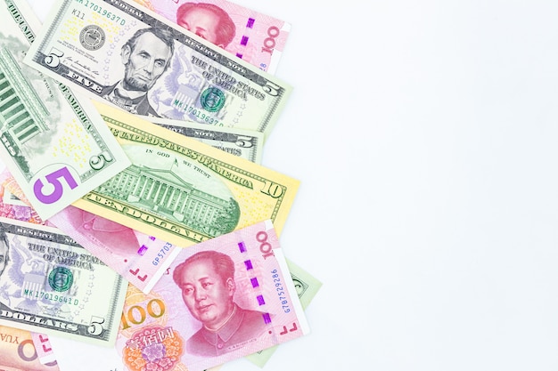 Banconote in banconote in renminbi yuan di valuta cartacea cinese
