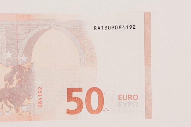 Banconote in euro di denaro in valuta europea