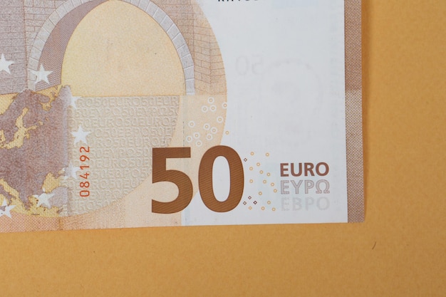 Banconote in euro di denaro in valuta europea