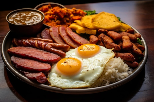 bandeja paisa pranzo tradizionale colombiano