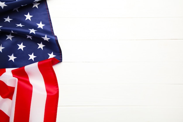 Bandiera americana con spazio di copia