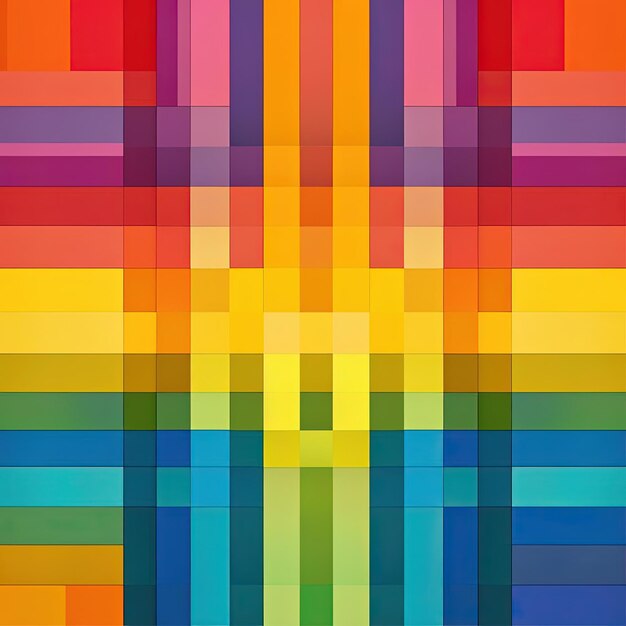 bandiera arcobaleno nello stile del colore piatto