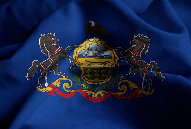 Bandiera arruffata della Pennsylvania