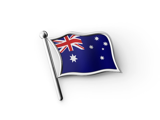 Bandiera australiana Insegna d'argento