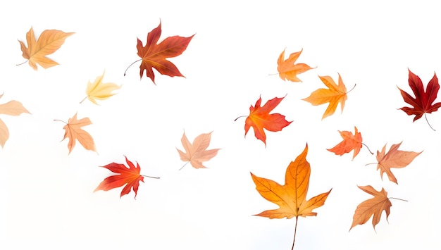 bandiera autunnale percorso di taglio autunnale illustrazione autunnale foglie cadenti foglie autunnali cadenti congedo autunnale