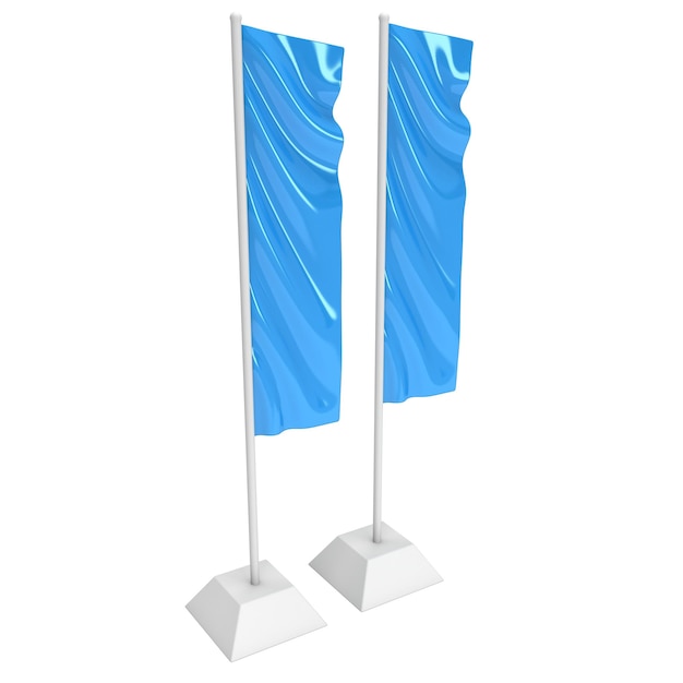 Bandiera blu Expo Banner Stand 3D