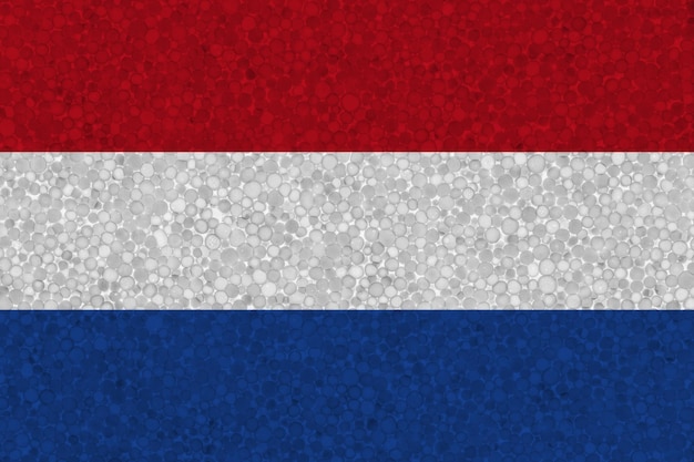 Bandiera dei Paesi Bassi su struttura in polistirolo