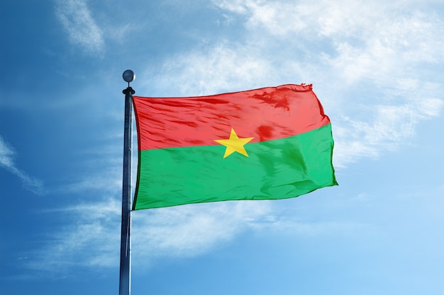 Bandiera del Burkina Faso sull&#39;albero