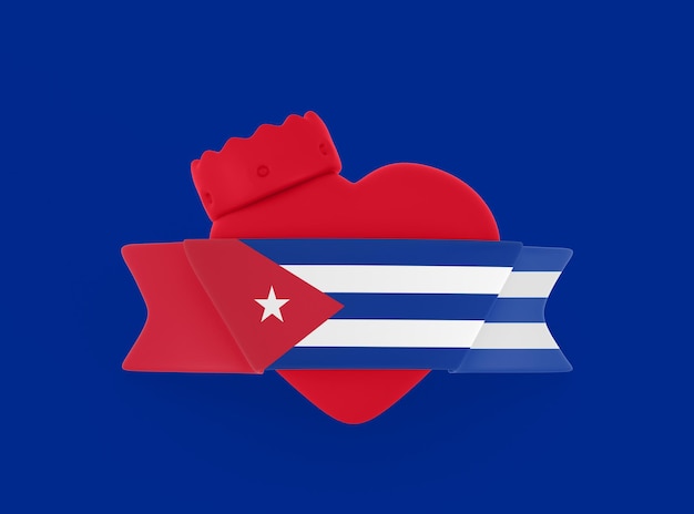 Bandiera del cuore di Cuba