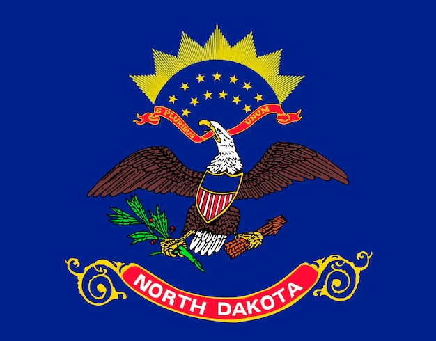 Bandiera del Dakota del Nord USA