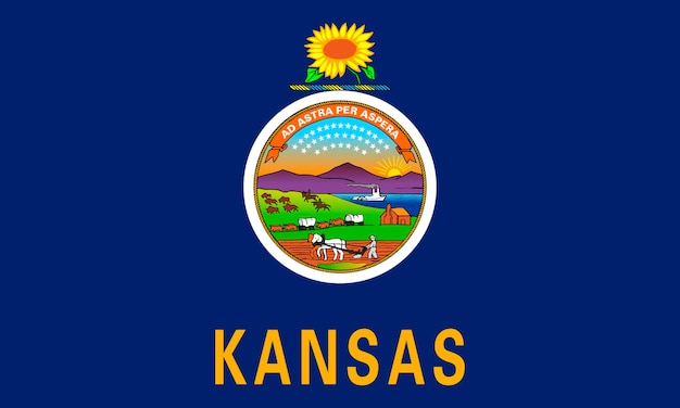 Bandiera del Kansas USA