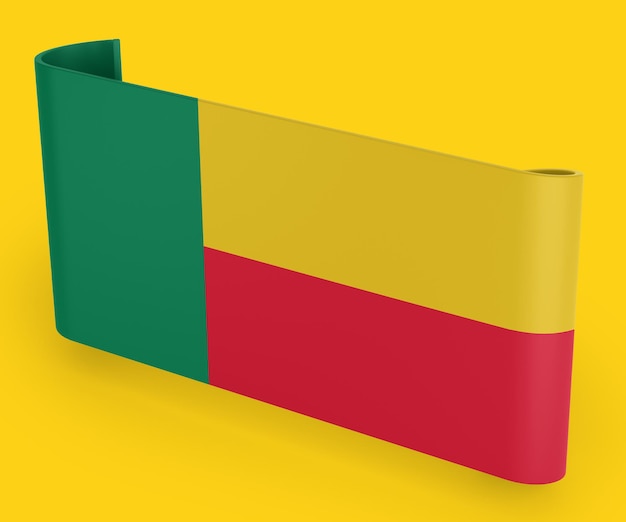 Bandiera del nastro della bandiera del Benin
