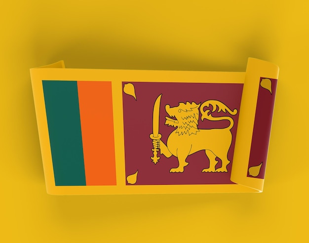 Bandiera del nastro dello Sri Lanka