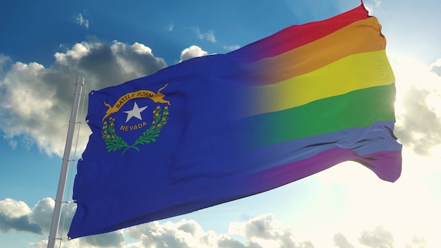 Bandiera del Nevada e LGBT