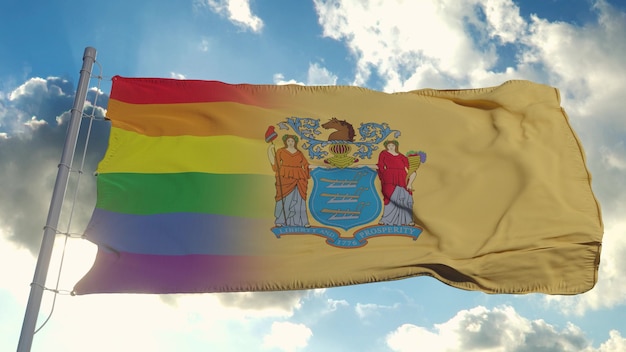 Bandiera del New Jersey e LGBT