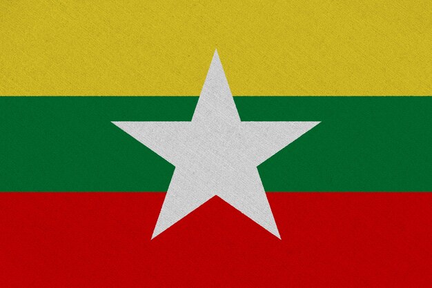 Bandiera del tessuto birmano