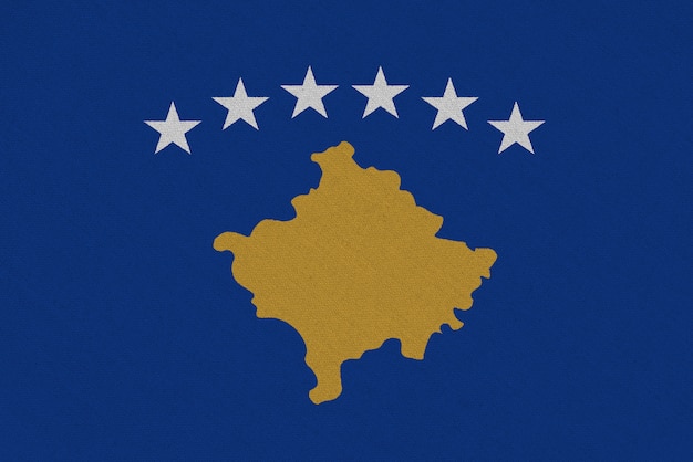 Bandiera del tessuto del Kosovo