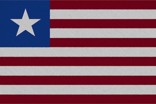 Bandiera del tessuto della Liberia