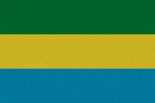 Bandiera del tessuto Gabon