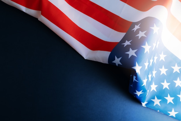 Bandiera dell'America con copyspace