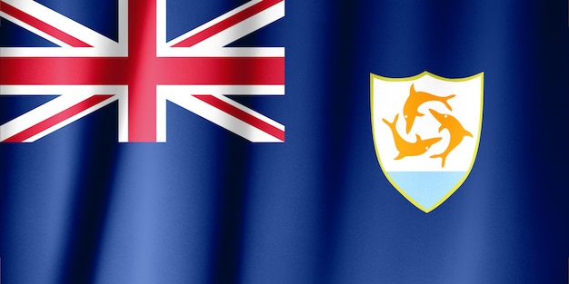 Bandiera dell'Anguilla - adottata nel 1990.