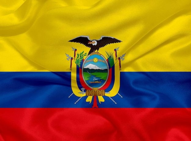 Bandiera dell'Ecuador in materiale bandiera