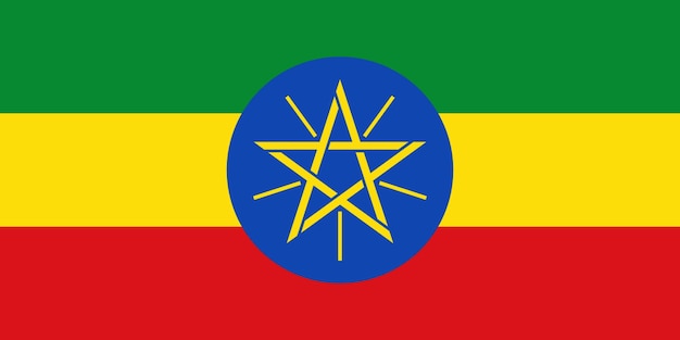 bandiera dell'Etiopia bandiera della nazione