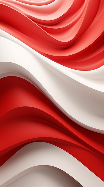 Bandiera dell'onda testurizzata 3d dello sfondo dell'Indonesia Sfondo del modello della storia di Instagram