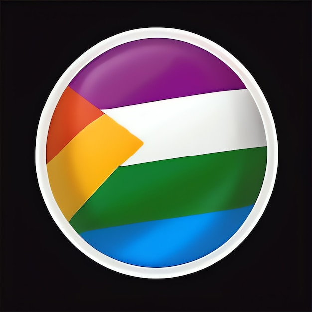 Bandiera dell'orgoglio Colori dell'arcobaleno Festa dell'orgolio