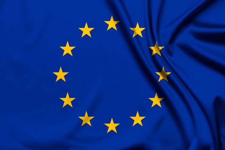 Foto bandiera dell'unione europea come sfondo