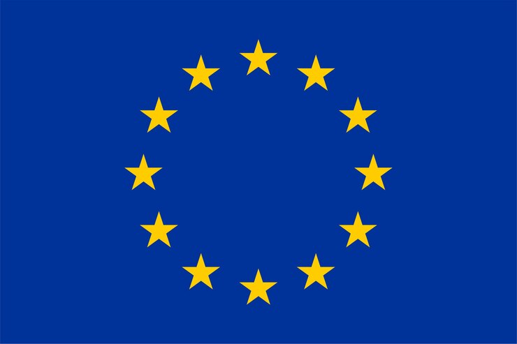 Foto bandiera dell'unione europea (ue)
