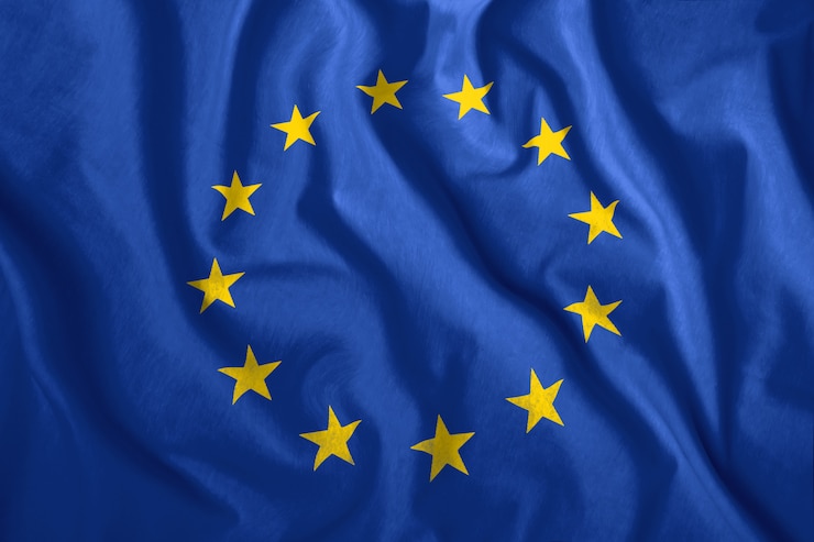 Foto bandiera dell'unione europea