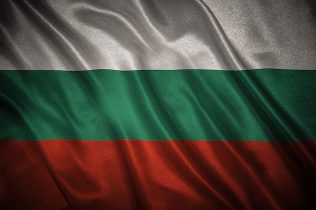 Bandiera della Bulgaria sullo sfondo