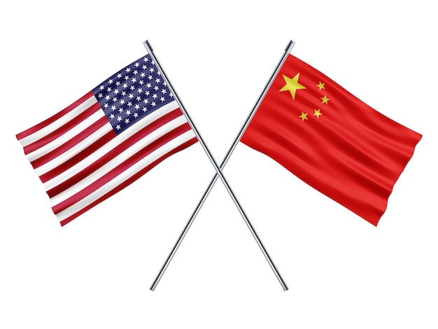 Bandiera della Cina 3d'illustrazione