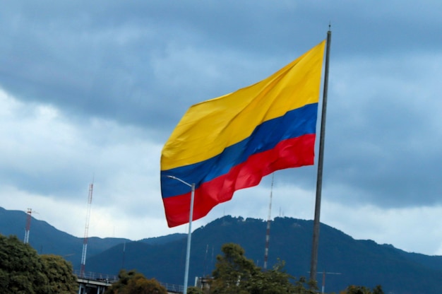 Bandiera della Colombia tricolore Bogotà Colombia