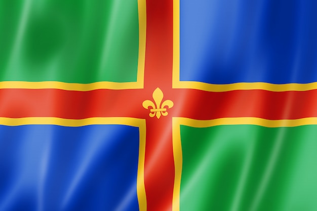 Bandiera della contea di Lincolnshire, Regno Unito