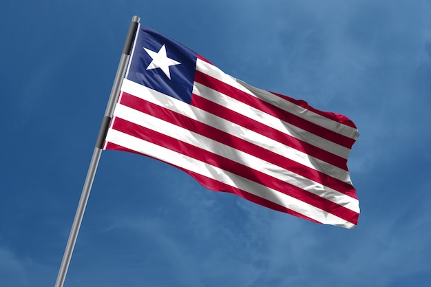 Bandiera della Liberia agitando