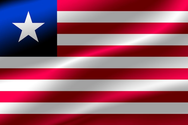 Bandiera della Liberia come sfondo.