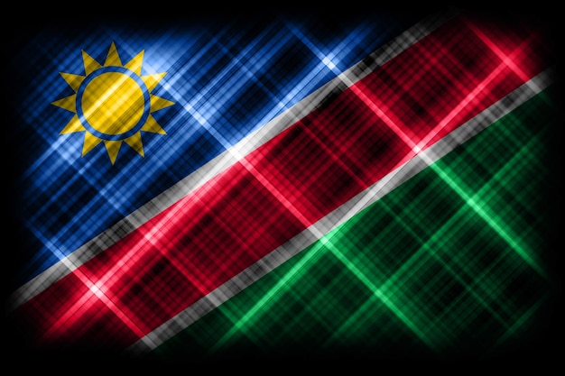 Bandiera della Namibia, bandiera nazionale, sfondo bandiera moderna